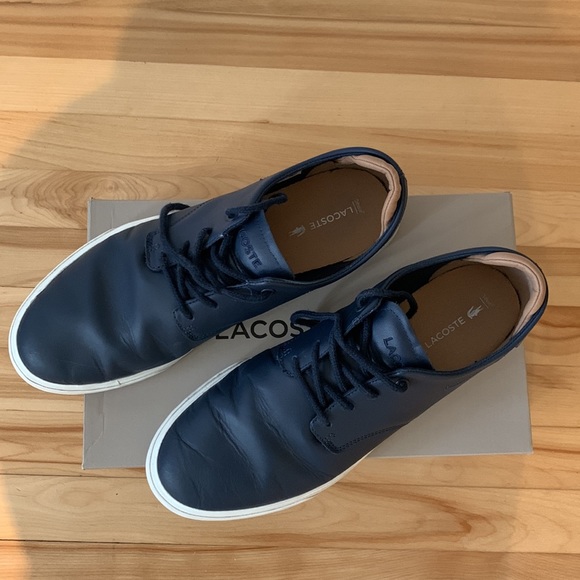 Lacoste navy blue men’s shoes - Picture 14 of 16
